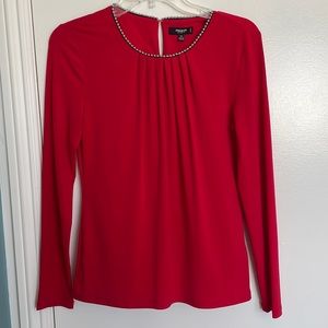 Fade resistant red blouse